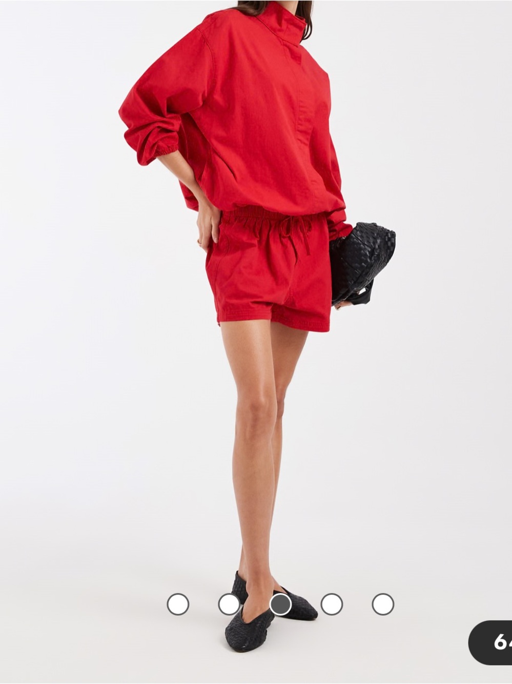 ASOS Design pull-on Red Elastic Drawstring Shorts - Picture 3 of 8